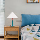 Scandinavian metal table lamp with LED bulb
