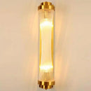 Modern glass wall light with Tiffany crystal and designer lighting