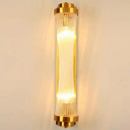 Modern glass wall light with Tiffany crystal and designer lighting - vue 3 sur 8