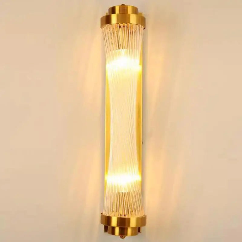 Modern glass wall light with Tiffany crystal and designer lighting - vue 3 sur 8