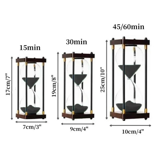 Elegant retro hourglass for decoration and relaxation - vue 17 sur 16
