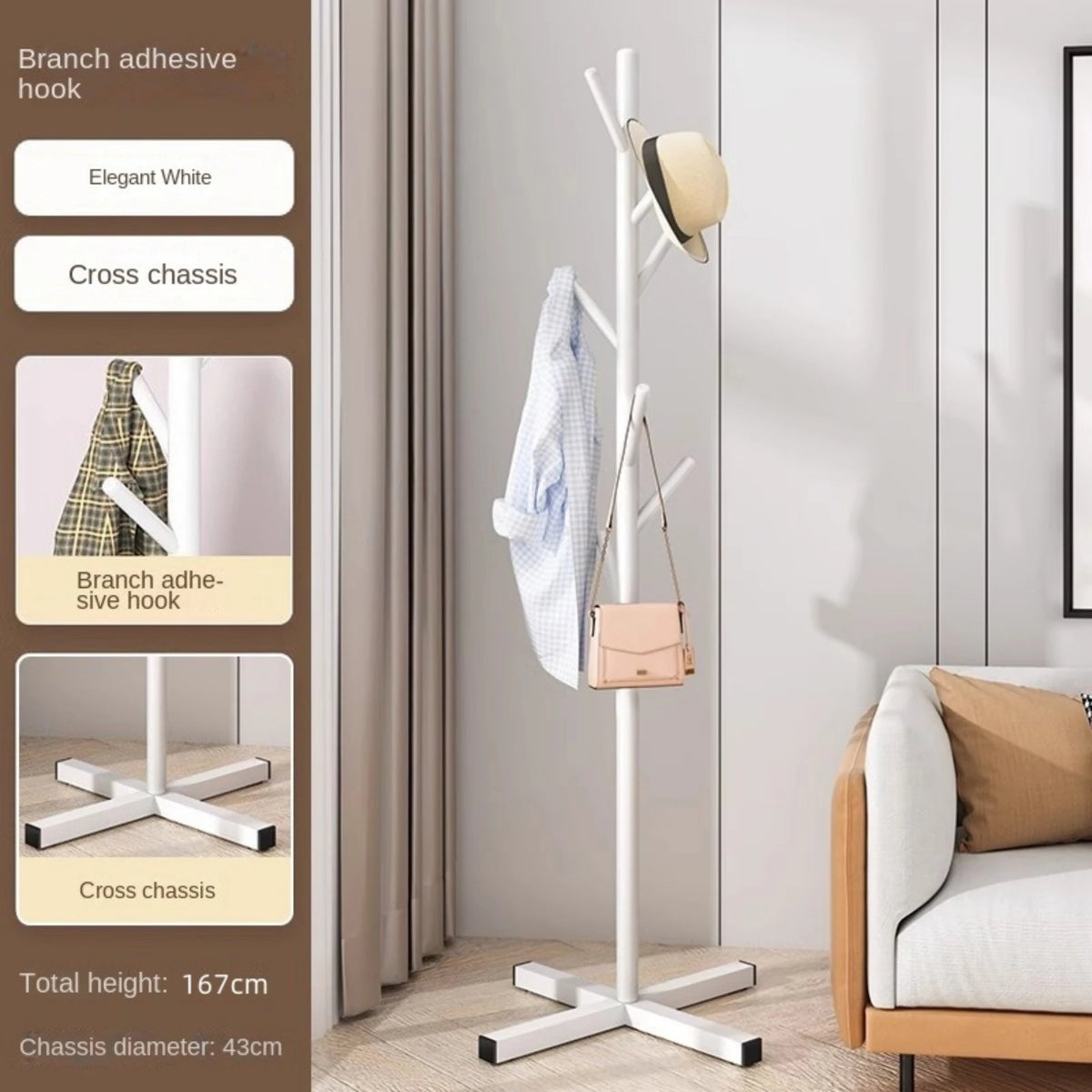marble hanger on stand for convenient storage