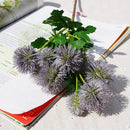 fleurs artificielles en boule de ginseng décoratives en plastique