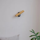 Nordic minimalist rotating wooden LED wall light