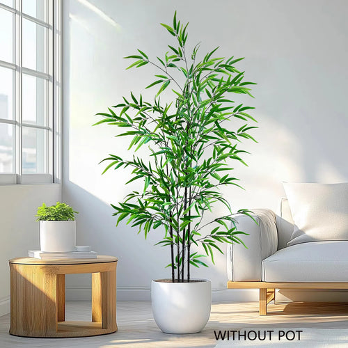 Set of 4 artificial bamboo branches for festive indoor decoration - vue 2 sur 10