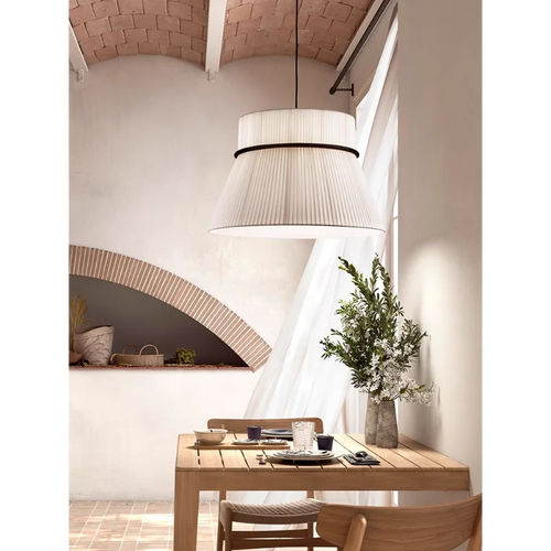 Japanese fabric chandelier for restaurants and bars - vue 4 sur 11