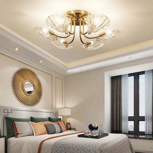 Modern copper chandeliers for elegant indoor lighting - vue 5 sur 10