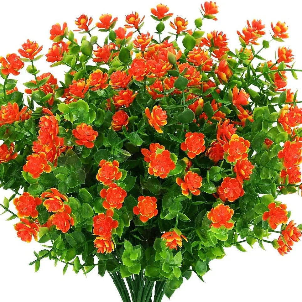 Uv resistant artificial flowers for outdoor and garden