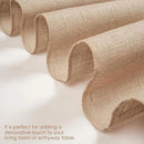 Rustic woven jute and linen table runner