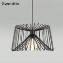 Creative iron pendant light with decorative LED lighting