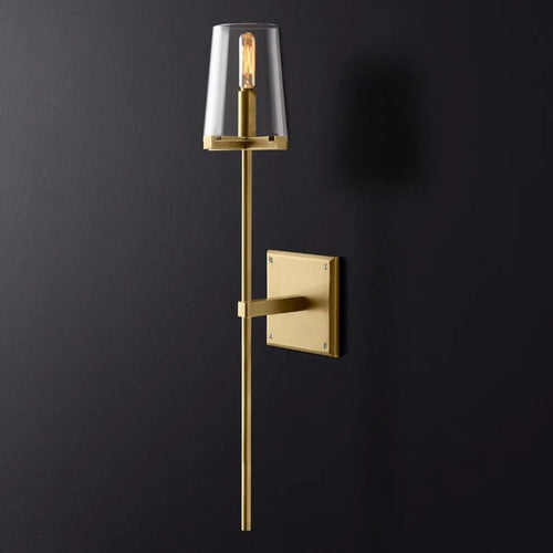 Modern glass LED wall light for interior lighting - vue 5 sur 10