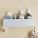 shower shelf with hook for bathroom and kitchen items