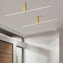 Long minimalist ceiling lamps for various spaces