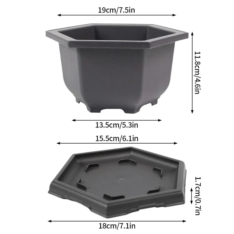 Rectangular clay effect flower pots for outdoor garden - vue 21 sur 30