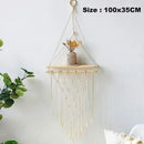 rope and wood wall swing for Nordic decoration