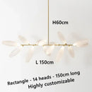 Modern nordic glass chandelier for interior decoration