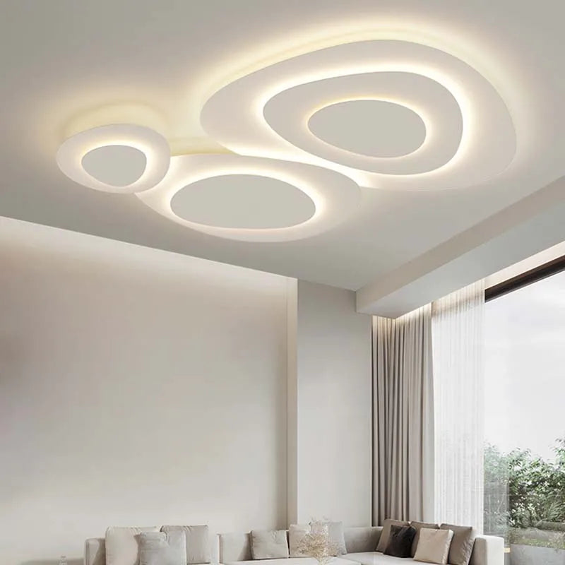 Modern LED ceiling light for stylish home decoration and elegant lighting - vue 6 sur 18