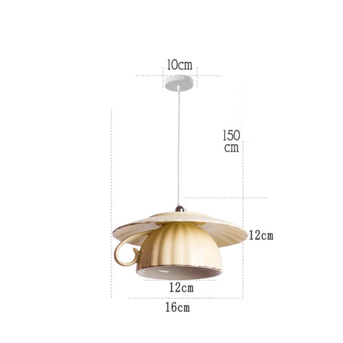 modern ceramic pendant lamp led - vue 26 sur 28