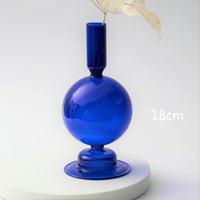 Modern decorative glass candle holder for events and home decor