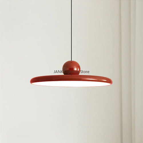 Retro medieval Bauhaus UFO pendant light for restaurant, living room, study, creative LED interior chandelier - vue 2 sur 15