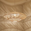 Japanese rattan UFO pendant light for modern decor