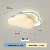Romantic rainbow cloud ceiling light for children's room