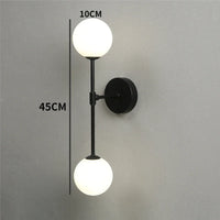 Nordic iron and glass luxury creative wall light