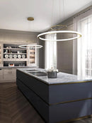Minimalist circular pendant light for creative modern interior