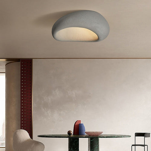 Curved Japanese style designer ceiling light akane - vue 4 sur 10