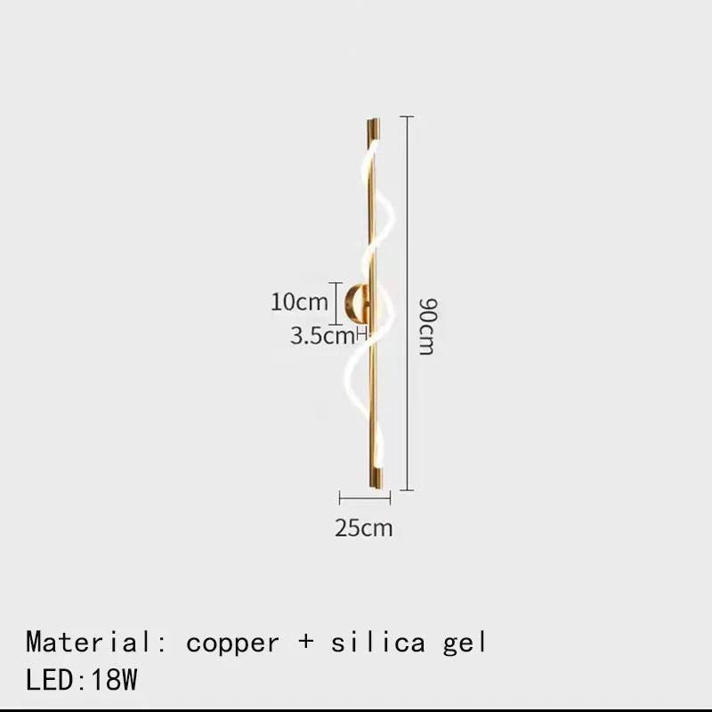 Brass wall light with remote control and dimming - vue 9 sur 12