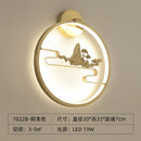 Traditional Chinese copper LED wall light for indoor decoration