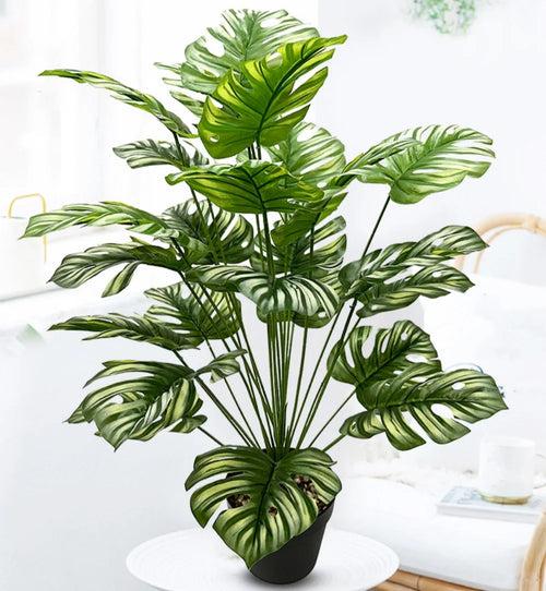 Artificial plants with large decorative leaves for indoors and offices - vue 11 sur 24