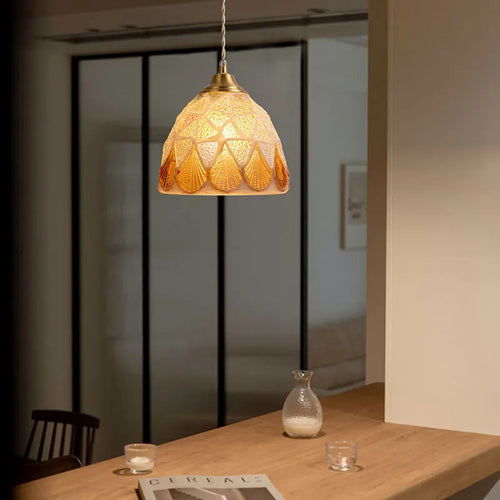 Nordic shell pendant light for creative interiors - vue 4 sur 10