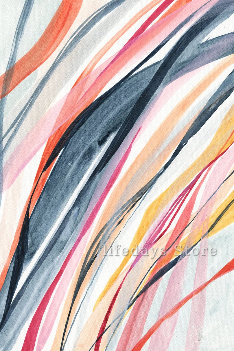 Abstract geometric posters for modern wall decor