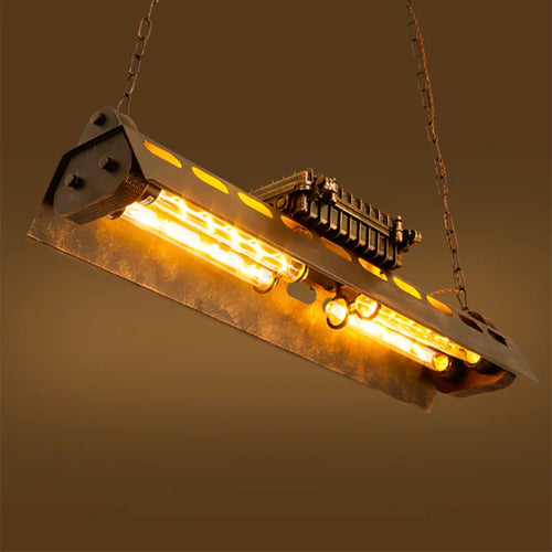 Industrial loft style retro chandelier for bar or café