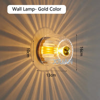 Romantic warm light glass wall lamp for indoor lighting