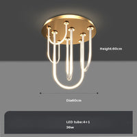 Postmodern dimmable LED chandelier magic belt 2022 new trend