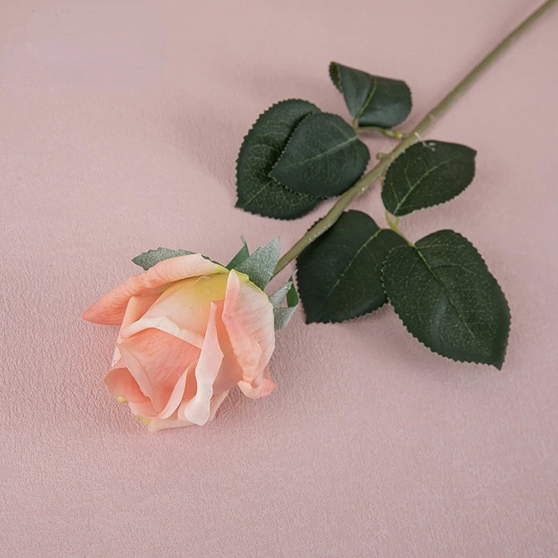 branche de roses artificielles en latex pour décoration réaliste