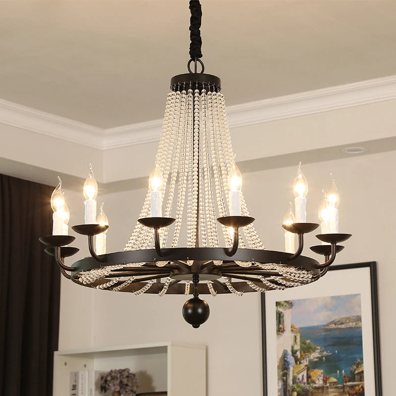 Elegant crystal pendant chandelier for indoor decoration