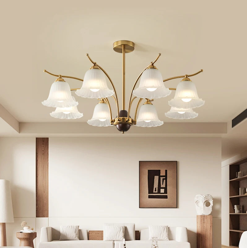 Elegant retro chandelier for classic and refined lighting - vue 4 sur 9