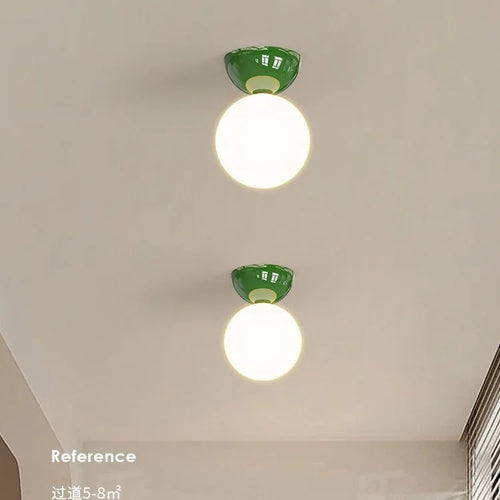 Simple medieval bauhaus style ceiling light for entrance decor - vue 4 sur 4