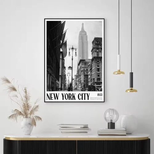 vintage black and white photography urban architecture new york paris - vue 4 sur 19