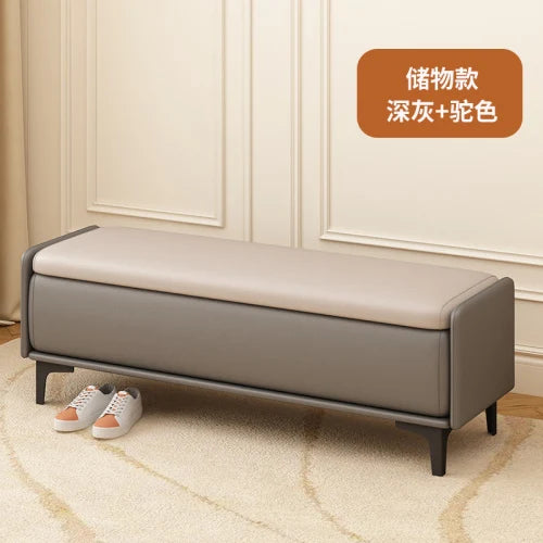 luxury nordic shoe bench for storage - vue 7 sur 15