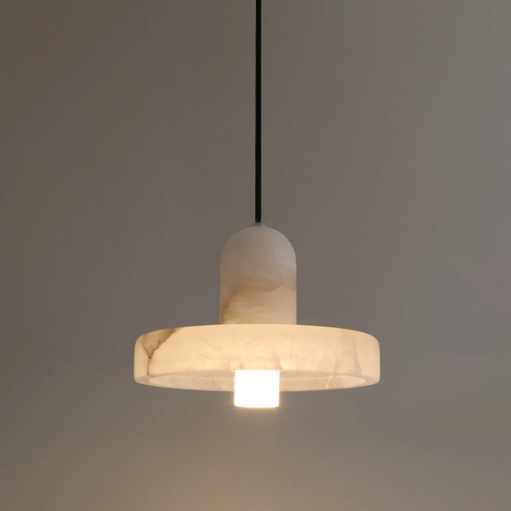 Luxury Spanish marble and solid copper chandelier for restaurant or B&B