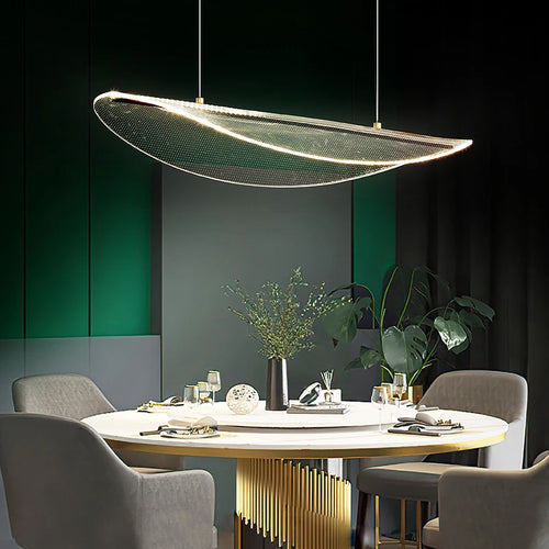 Modern acrylic pendant light for home and restaurant - vue 3 sur 10