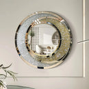 luxury round hanging mirror for home decor
