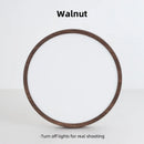 Ultra-thin circular LED ceiling light wood grain 3-tone