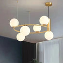 Nordic glass LED chandelier for home decoration