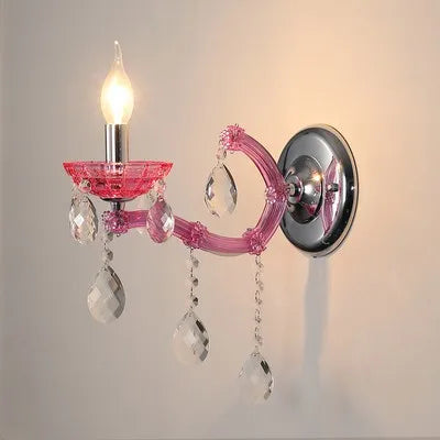 Modern crystal wall light for interior decoration - vue 10 sur 12
