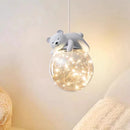Modern cute bear and bunny chandelier for children